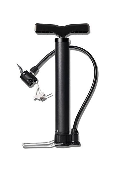 Asroya Bisiklet Pompası Bisiklet El Hava Pompası Lastik Pompa Motosiklet Araba ATV Çift Başlıklı +Top