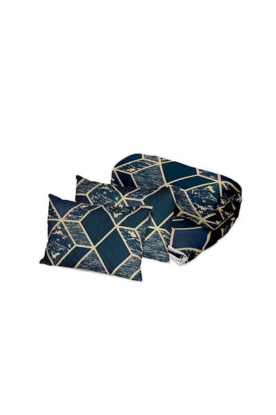 NufJoy Quilted duvet set for 2 people 200x220 cm and 2 printed pillows 50x70 cm, filling 250 g/sqm