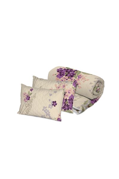 NufJoy Quilted duvet set for 2 people 200x220 cm and 2 printed pillows 50x70 cm, filling 250 g/sqm
