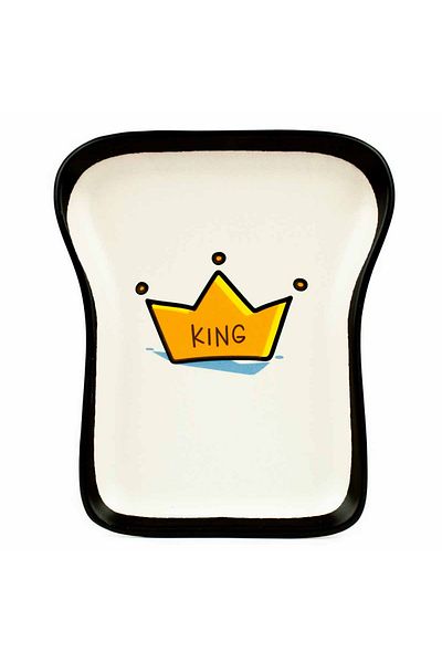 PALTO TASARIM King Design Toast Plate - Breakfast Presentation Plate