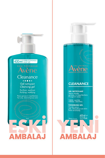 Avene Cleanance Matlaştırıcı Temizleme Jeli 400ml + Kusur Karşıtı Krem 30ml Set