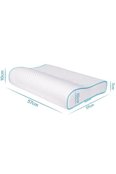 Viscofoam Orthopedic Pillow Visco Pillow with Neck Support - 57X37X10-7Cm