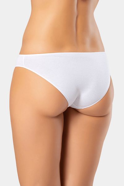 TÜREN 924 White-black-ten Chiloți de bikini din bumbac Lycra pentru femei, pachet de 3