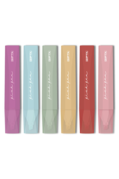 Gıpta Fosforlu Markör Kalem - Pickpen 6 Renk Set F1557