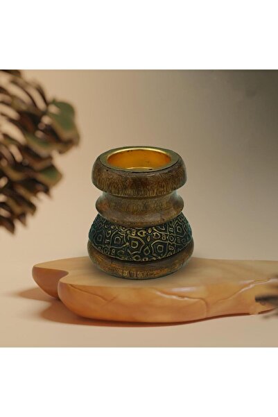 KARAKER مبخرة هندية خشبية مزخرفة بتصميم تراثي أنيق لتعطير المنزل والديكور الفاخر