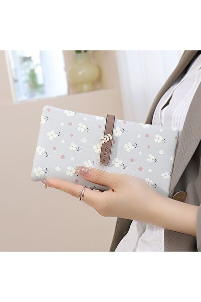 rinkadoll Великий м'який гаманець з квітковим візерунком і браслетом