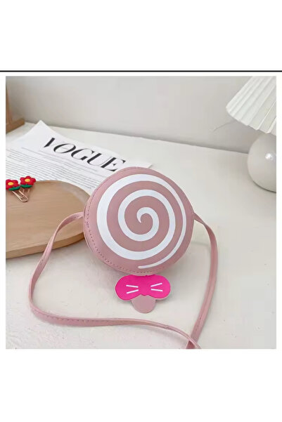 synshop Lolipop Şeker Model Deri Kız Çocuk Bebek Cüzdan Omuz Yan Çanta Ölçüler 12x12cm