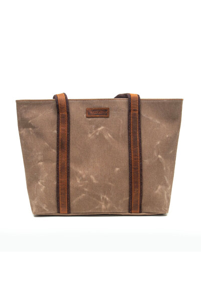 Gillario Design 05 Kanvas Kumaş - Deri Kadın Omuz Çanta