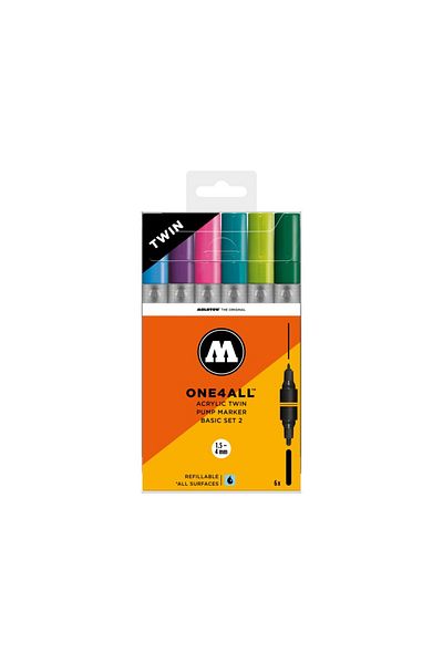Molotow One4All™ Acrylic Twin Basic-Set 2