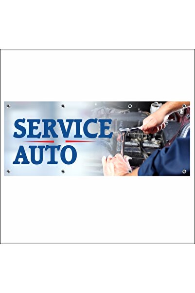 media Banner "Service auto" model 2, 200 x 80 cm