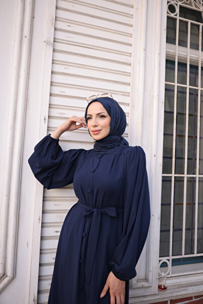 KADEEM Рукав-баллон на ґудзиках з поясом medina silk abaya