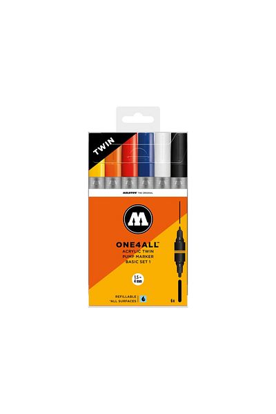 Molotow One4All™ Acrylic Twin Basic-Set 1
