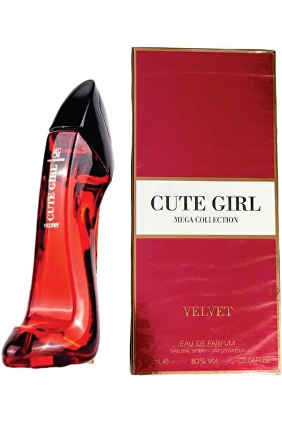 MeGa Collection عطر كيوت جيرل فيلفيت أو دو برفوم للنساء، بخاخ عطري برائحة الفانيليا والياسمين والبرغموت
