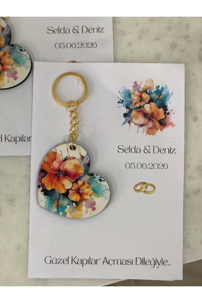 Denseden This Wooden Keychain Must Be Yours Promise Engagement Wedding Henna Gift Wedding Souvenir Gift