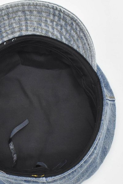 Külah Women's Denim Hat Driver Cap Flat Cap Captain's Hat - Blue