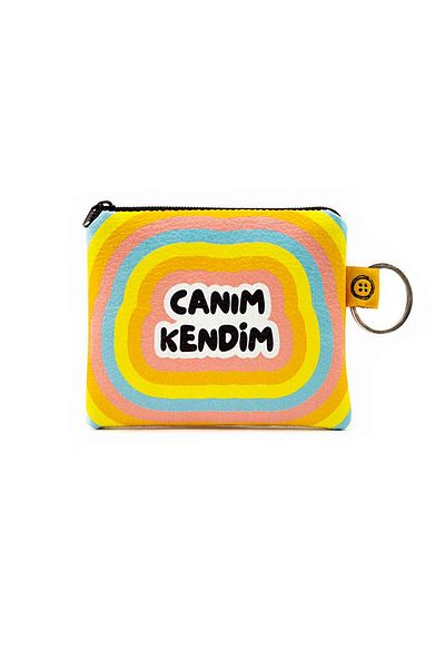 PALTO TASARIM Dear Myself Printed Coin Purse