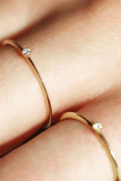 Cem Aykan Kuyumculuk MİNİMAL TEK TAŞ PIRLANTA EVLİLİK TEKLİF YÜZÜĞÜ TEKTAŞ AK...