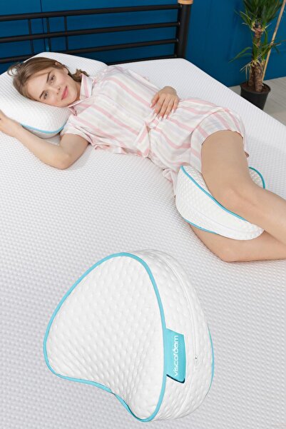 Viscofoam Kalp Diz Arası Ortopedik Yastık Bacak Arası Visco Yastık - 23x23x5cm