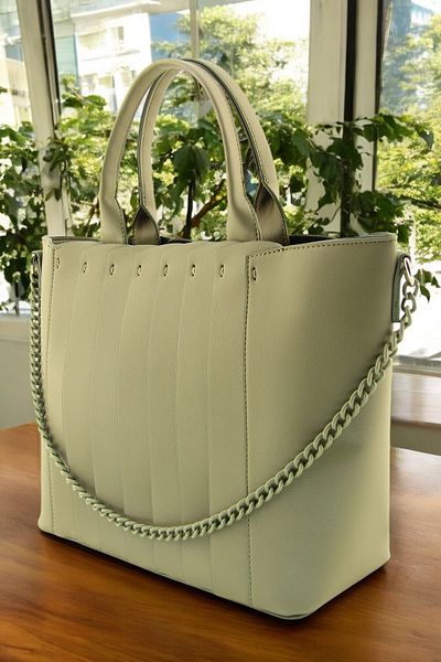QUB CLUB Women's Khaki Medium Size Strap Cross Hand Shoulder Bag