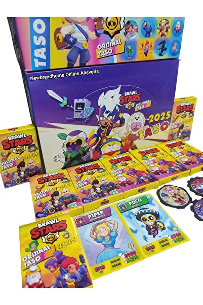 Emrah Gültekin Zidao Brawlstars 2025 بطاقة Taso الأصلية (6 علب صغيرة)