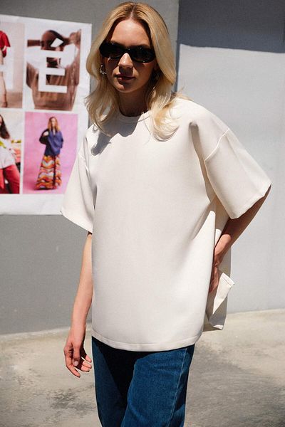 Touché Privé Short Sleeve Crepe T-Shirt