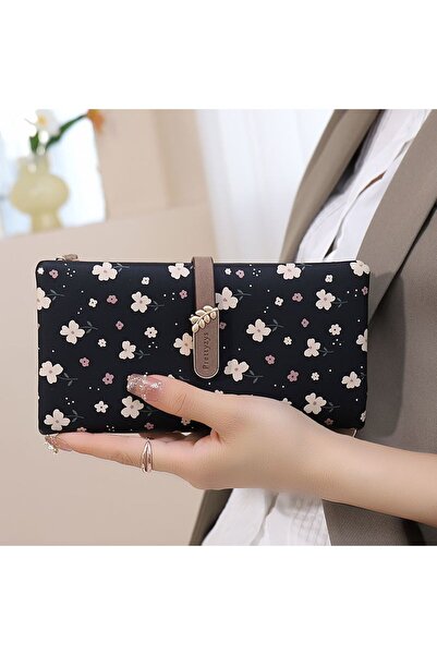 rinkadoll Çiçek desenli bileklikli yumuşak cüzdan