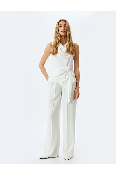 Koton White Sleeveless Blouse For Women