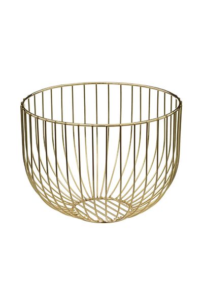 Secret de Gourmet Bol cu ​​fructe CALL auriu, metal, 22 x A 16,8 cm