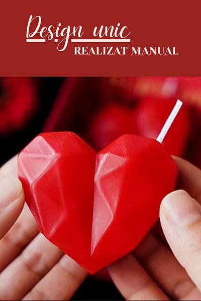 clickzu Heart-shaped Scented Candle Perfect For Decoration, Gift & Relaxation, Handmade, Rose Scent,