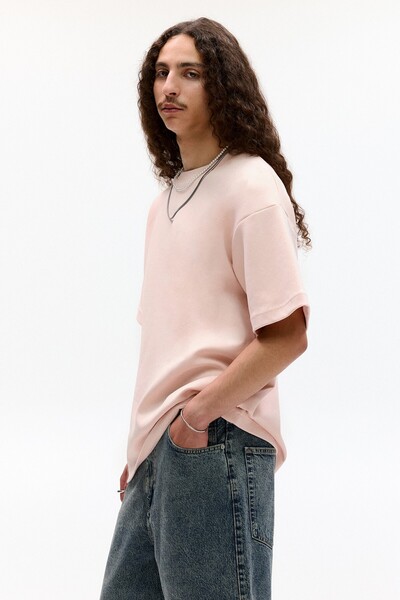 Pull & Bear Basic short sleeve sweatshirt