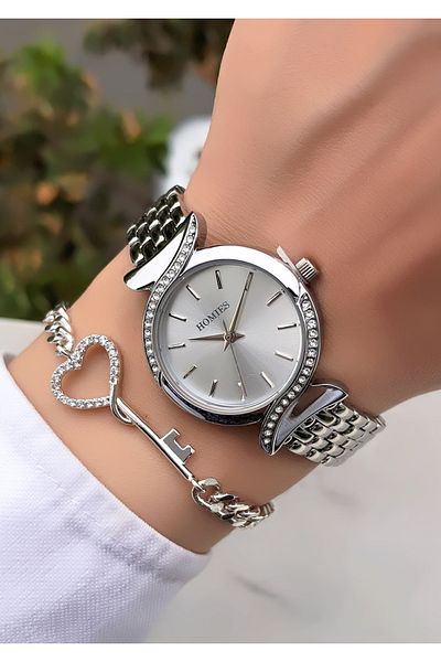 Homies Original Invoice Waterproof Women's Wrist Watch with Bracelet Gift