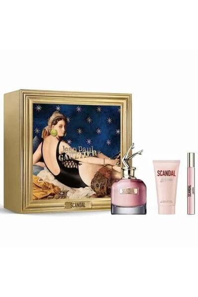 Jean Paul Gaultier Set cadou Scandal, Femei, EDP, 80 ml + Loțiune de corp, 75 ml + EDP, 10 ml