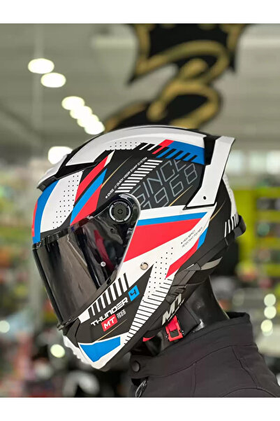 MT KASK THUNDER 4 SV FF118SV LUMINENCE A7 MAT ŞEFFAF VİZÖRLÜ