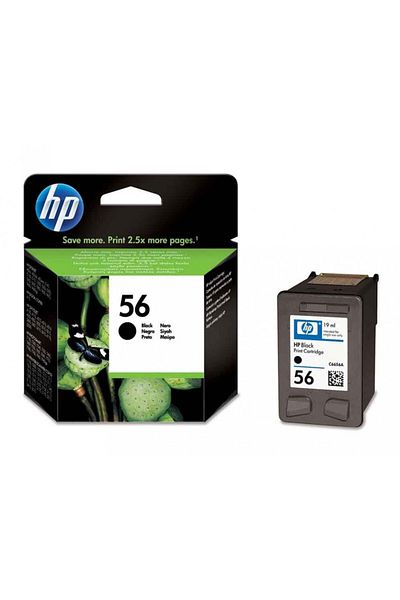 HP Original HP 56 / C6656AE Ink Cartridge, Black, 520 pages