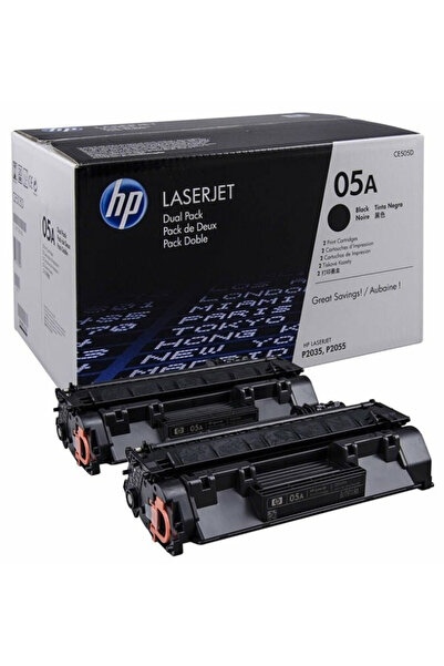 HP Original HP 05a / CE505D Toner Cartridge Pack, Black, 2x 2300 pages