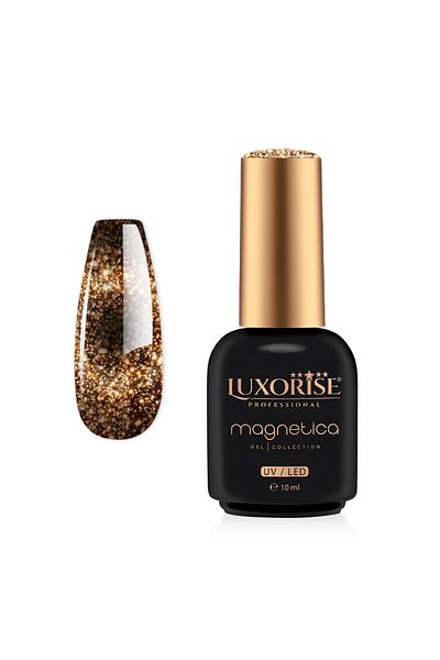 LUXORISE Oja semipermanentă MAGNETICA - Cacao fascinant, strălucitor 10ml