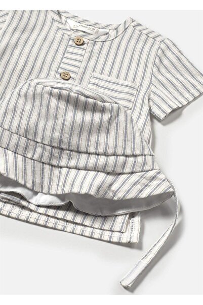 MAYORAL Baby Boy 3-Piece Striped Linen Suit Cream 1225