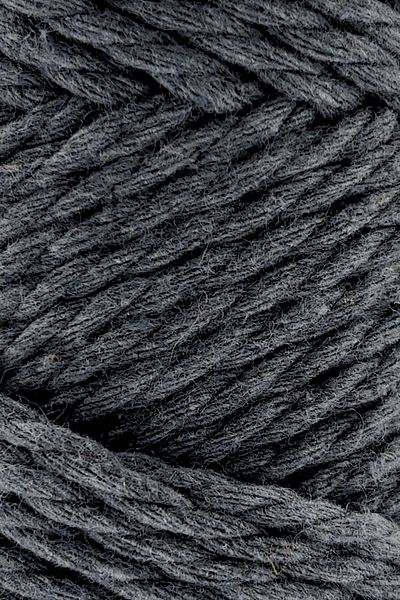 SENSY Premium 3 Twist Cotton Checked Macrame Macrame Rope Hobby Thread Three Twist Dark Gray