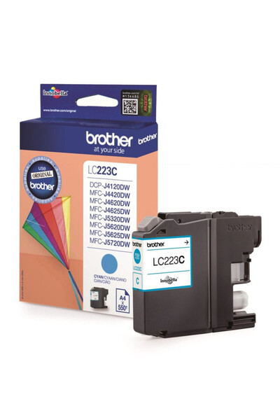 Brother Cartus Cerneala Original Brother LC223C, Cyan, 550 pagini
