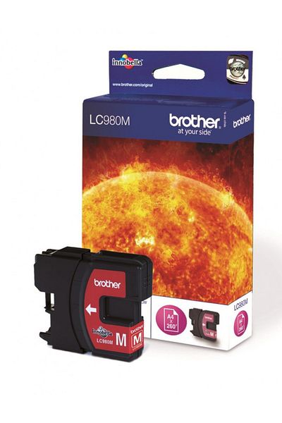 Brother Original Brother LC980M Ink Cartridge, Magenta, 260 pages