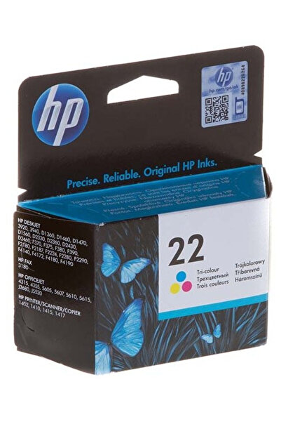 HP Original HP 22 / C9352AE Ink Cartridge, Color, 165 pages
