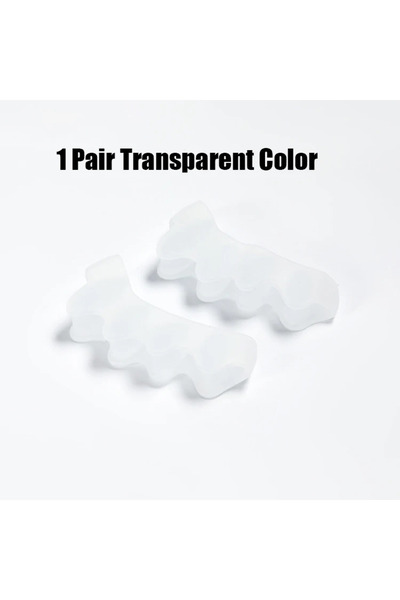 Choice6 زوج واحد من فواصل أصابع القدم الشفافة الموصى بها من قبل الأطباء لعلاج...