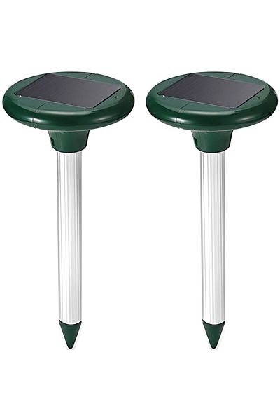 xpress sales Set 2 Solar Pest Repellent Devices with Ultrasound, Sonic Effects and Vibrations, Effective Against