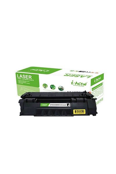 I-AICON Compatible HP 53a / Q7553A Toner Cartridge, Black, 3000 pages - i-Aicon