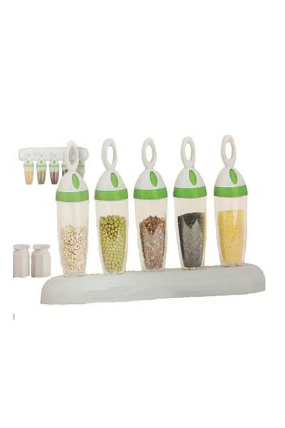 rexa 5-Piece Food Container Clear/Green