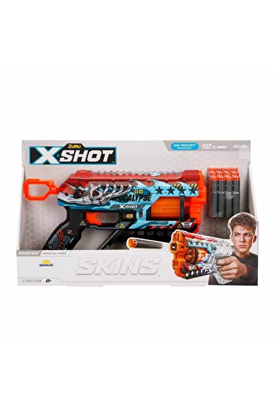 Sunman 36561 X-Shot Skins Griefer 12 Mermili Sünger Dart Atan Silah 32 cm