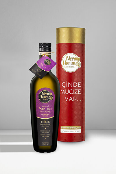 Nermin Hanım Zeytinliği 500 Ml Trilye Erken Hasat Zeytinyağı - Kutulu