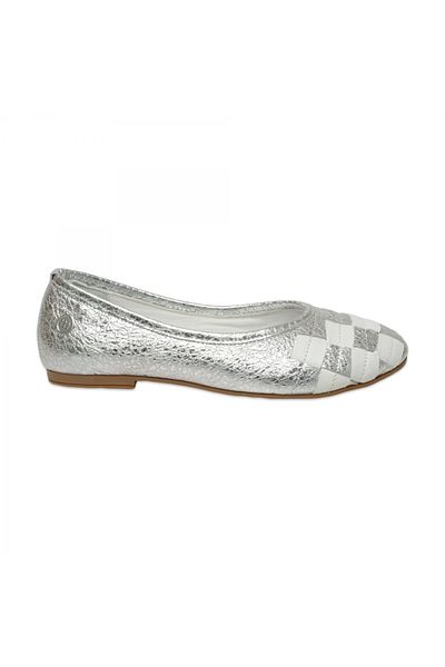 Mammamia D25Ya-7350Z Daily Silver Women's Ballerinas