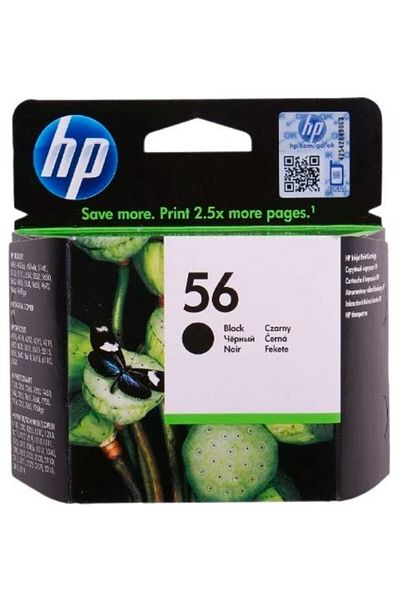 HP Original HP 56 / C6656AE Ink Cartridge, Black, 520 pages