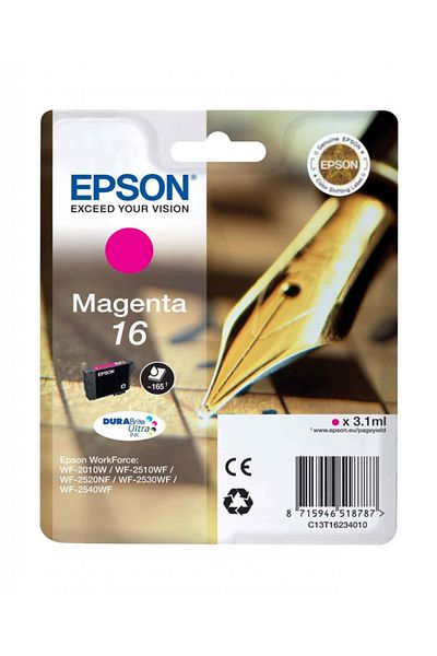 EPSON Original Epson Ink Cartridge T1623 / C13T16234010, Magenta, 165 pages